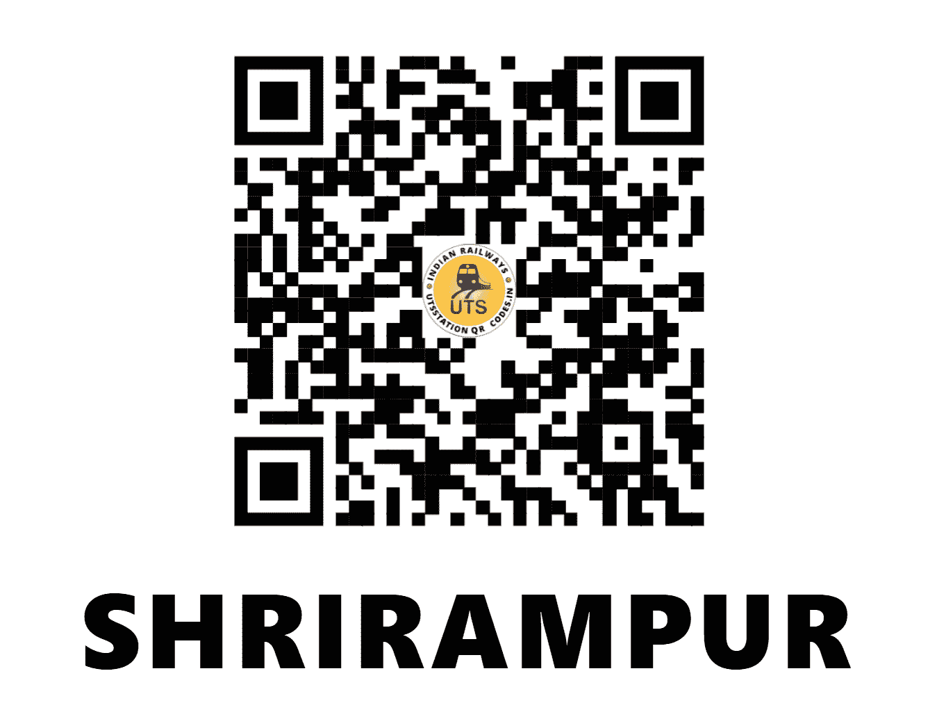UTS QR Code for SHRIRAMPUR - SRP (ER - WEST BENGAL)